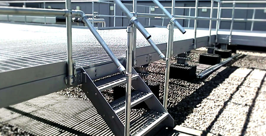 Steel Platform, Energy Centre Roof, Whipps Cross Hospital, London E17 Metal Fabrication London