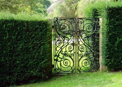 traditional ornate metal gates