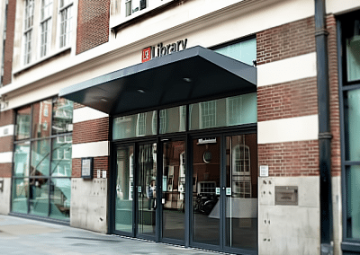 Entrance Canopy – LSE Library, London WC2