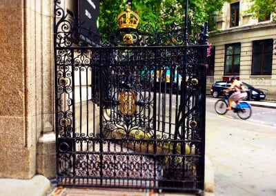 Entrance Gates, National Portrait Gallery, London WC2