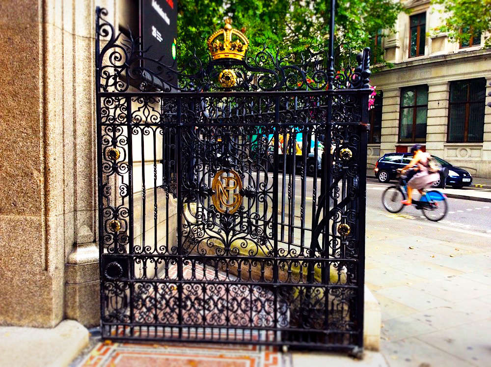 Entrance Gates, National Portrait Gallery, London WC2