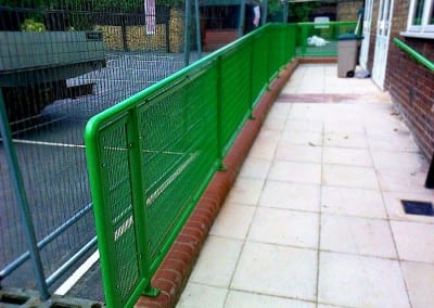 steel handrails lena gardens primary school hammersmith london w6