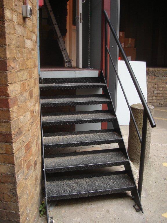 Steel Staircase, Loading Bay of the Science Museum, Kensington, London SW7