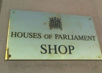 brass plaque