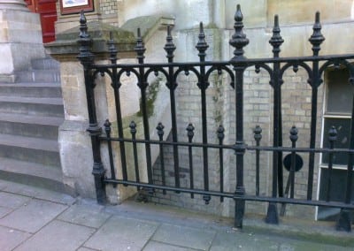 Church Railing Repairs, Grade II Listed Westminster, Hinde Street, London W1