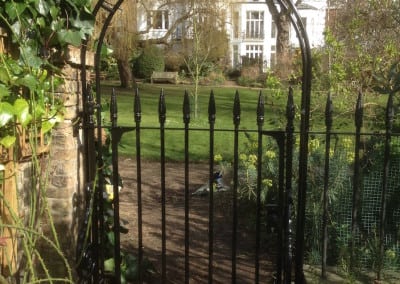 Wrought Iron Metal Victorian Gate Repair & New Arch, Holland Park, London W8