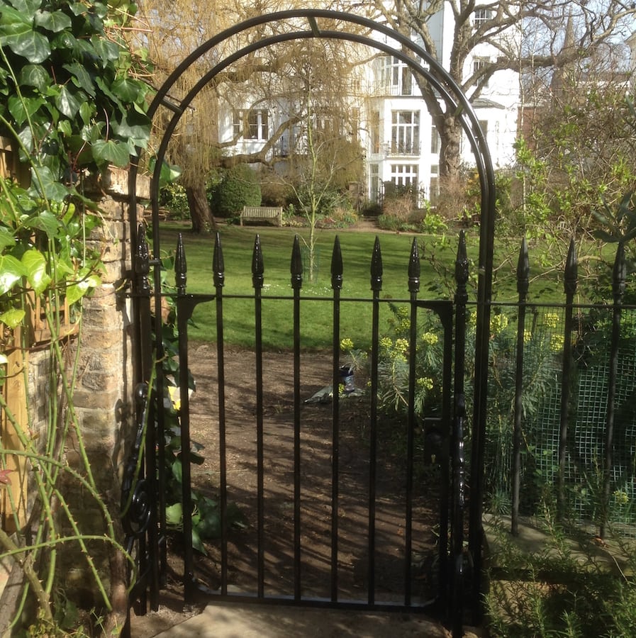 Wrought Iron Metal Victorian Gate Repair & New Arch, Holland Park, London W8