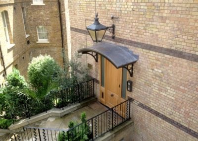 Metal Entrance Canopy Hampstead, London NW3