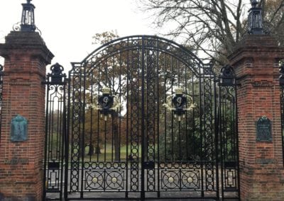 Refurbishment of Arnos Park Gates, Enfield, London N14