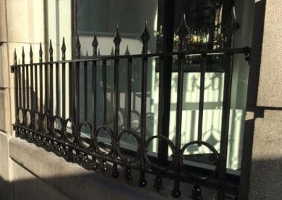 Grade II Listed Metalwork London Balustrade Panel Restoration One Aldwych Hotel 1