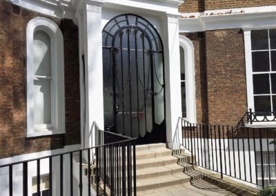 Refurbishment of Metal Door Porchester Terrace London W2 1