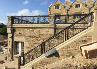 Wrought Iron Railing Fabrication for New Mansion in Lancashire 12