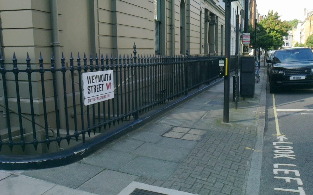 Railing Repairs, Specialst Dental Practice Dawood & Tanner, Westminster, London W1