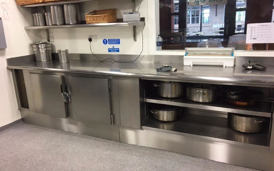 Stainless Steel Kitchen Plinths for Bancroft’s School, Woodford Green, Essex