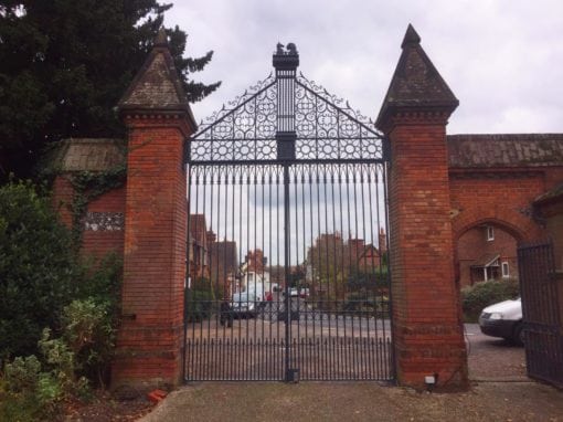 Refurbishment of Grade II Listed Gates at Bishops Close, Berkshire