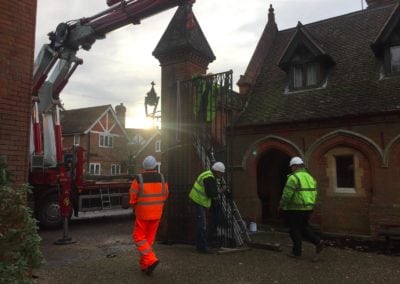 Grade II Listed Gates Refurbishment in Berkshire 10