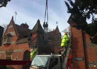 Grade II Listed Gates Refurbishment in Berkshire 6