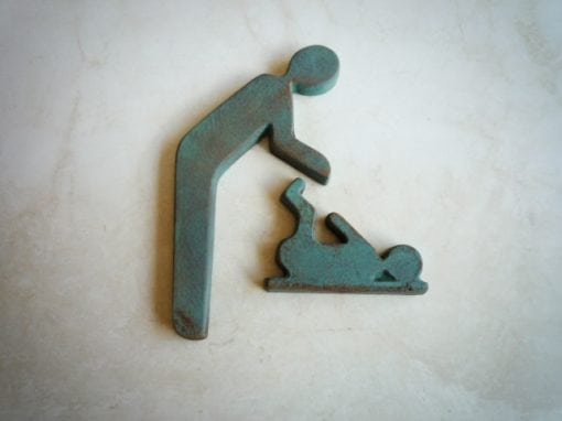 Bespoke Metal Toilet Door Signs, Major Art Gallery, Westminster, London