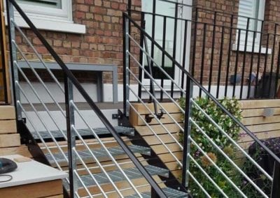 Garden Metal Staircase Fabrication, London NW6