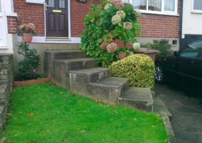 New handrail for front garden steps Chingford London E4 3