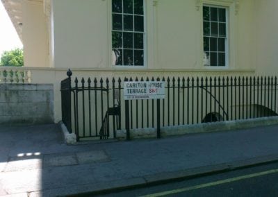 Repair of Gate leading to Basement Kitchen Area, the Royal Society, London SW1 1
