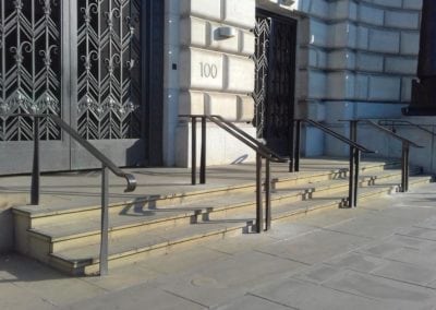 Bespoke Heritage Entrance Handrails, Unilever House