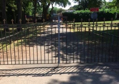 Gates Repairs Priory Park Works Yard Gates 1