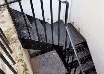 External Staircase with a balustrade on one side London SW3 1