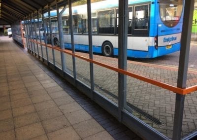 Bus Shelter Handrails Intu Lakeside Shopping Centre West Thurrock Essex 1