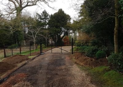 New Gate Railings Chelsworth Suffolk 1