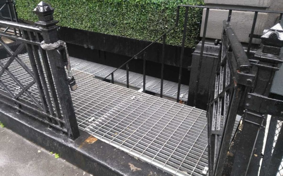Grating for Staircase Stairwell, London W1.