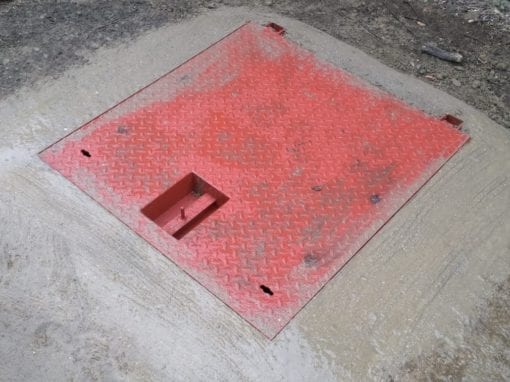 Hinged Manhole Cover and Frame, Kidbrooke, London SE3