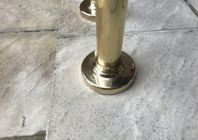4 Double-Sided Polished Brass Handrails, London NW8 6