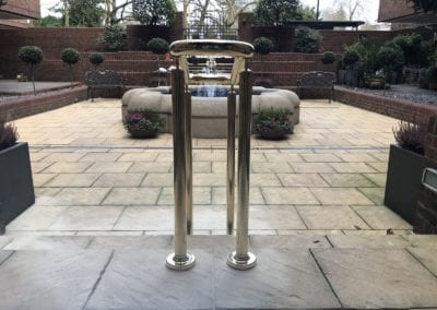4 Double-Sided Polished Brass Handrails, London NW8 8