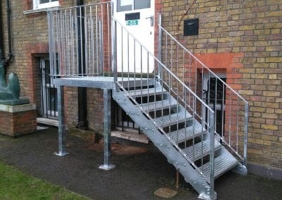 New Mild Steel Galvanised Staircase for South Hampstead High School 1