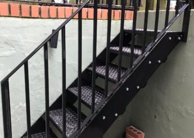 Mild Steel Staircase and Handrail, Brockley, London SE4