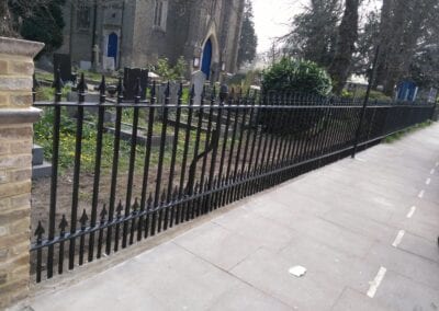 Second Major Railing Repair Project, Grade II Listed St. James’ Church, Enfield