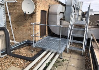 Cat Ladder and Steps for the roof of Homerton Hospital, London E9 3