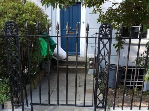 New Gate, Gate Column, Backstays and Railings, Canonbury, London N1