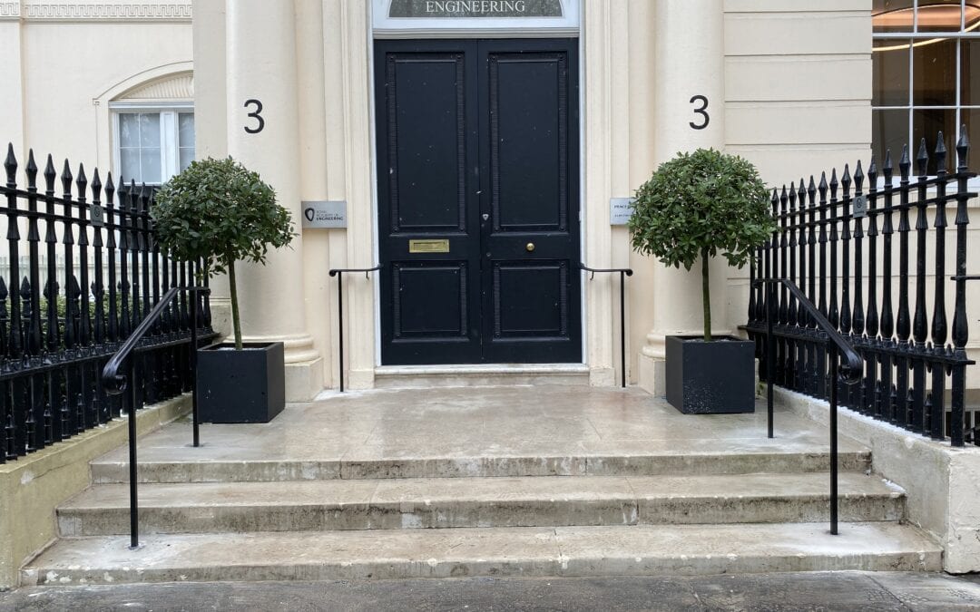 New Entrance Handrails for The Royal Academy of Engineering, London SW1