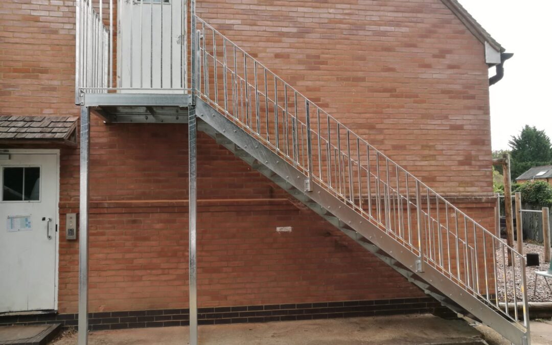 Replacement Fire Escape for Knowl Hill School, Pirbright, Surrey