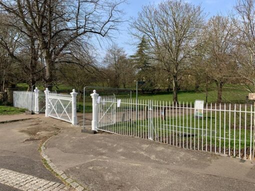 Gate & Railing transformation, Great Linford Manor Park, Milton Keynes, Buckinghamshire