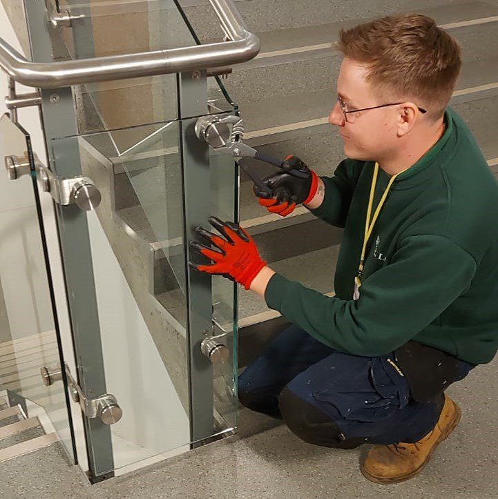 Minor Repairs to Stainless Steel Handrails, Hertford Regional College, Ware 1