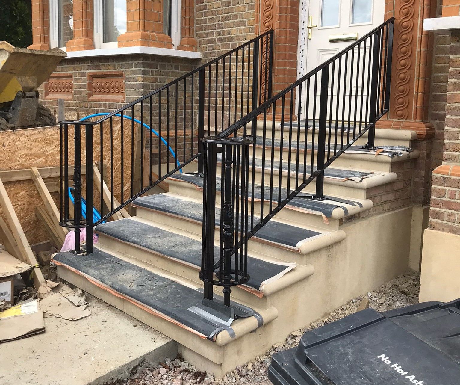 NEWLY INSTALLED NURSERY SCHOOL ENTRANCE HANDRAILS