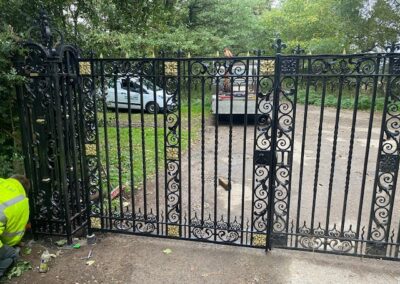 Repair of Damaged Gate and Gate Column, Grade II Listed Property, Hagley, Worcestershire 5