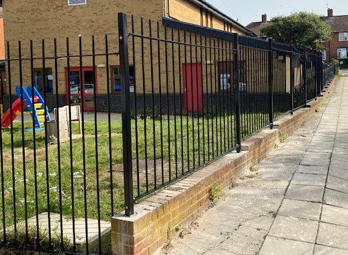 New Railings and Gate around Happy Choo Choo Nursery, St. Christopher’s Church, London W7