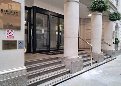 New Brass Handrail for City Offices, London EC3 3