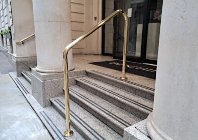 New Brass Handrail for City Offices, London EC3