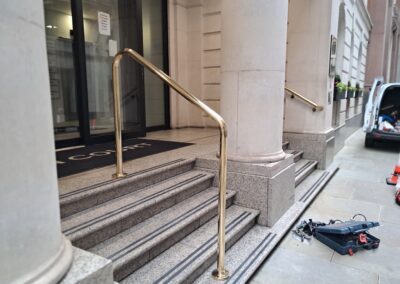New Brass Handrail for City Offices, London EC3 2