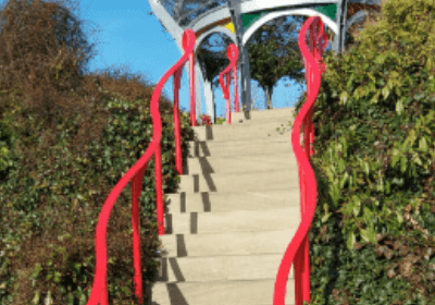 New Handrails for the Magic Garden, Hampton Court Palace, Surrey